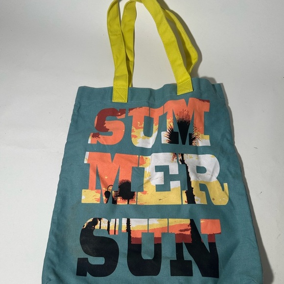 Colorful Summer Sun Tote Bag - Picture 1 of 4